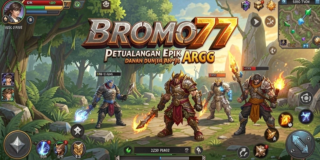 Tampilan menarik dari gameplay BROMO77 yang penuh aksi ARPG.