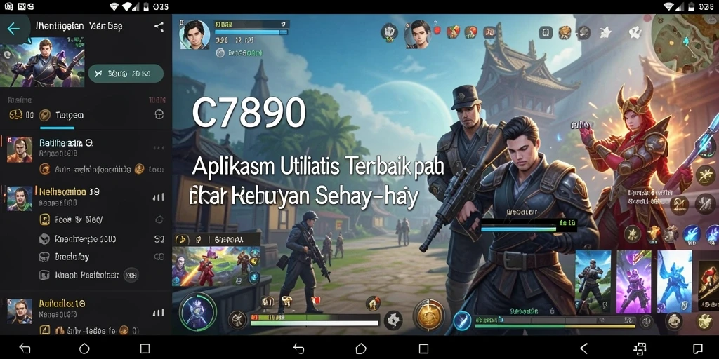 Tampilan utama C7890 dengan antarmuka yang bersih dan fungsionalitas yang jelas.