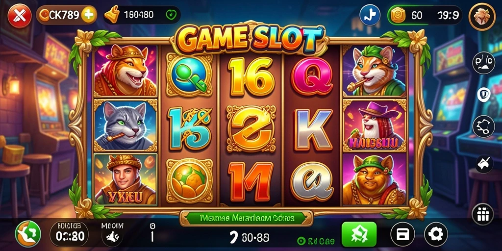 Screenshot utama CK789 menampilkan gameplay Slot yang menarik dan penuh warna.