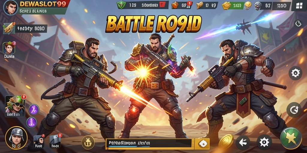Tampilan menarik saat bertarung dalam DEWASLOT99 Battle Royale.