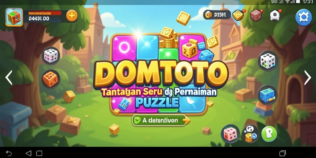 Gameplay seru dalam DOMTOTO, tantangan Puzzle yang menarik.