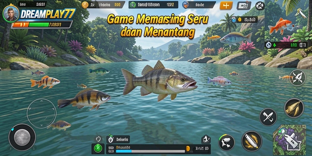 Tangkapan ikan yang menakjubkan dalam gameplay DREAMPLAY77.