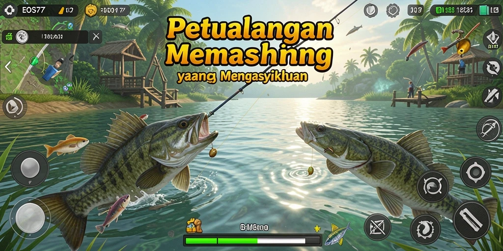 Gameplay EOS77 yang penuh warna dan menantang dengan berbagai jenis ikan.