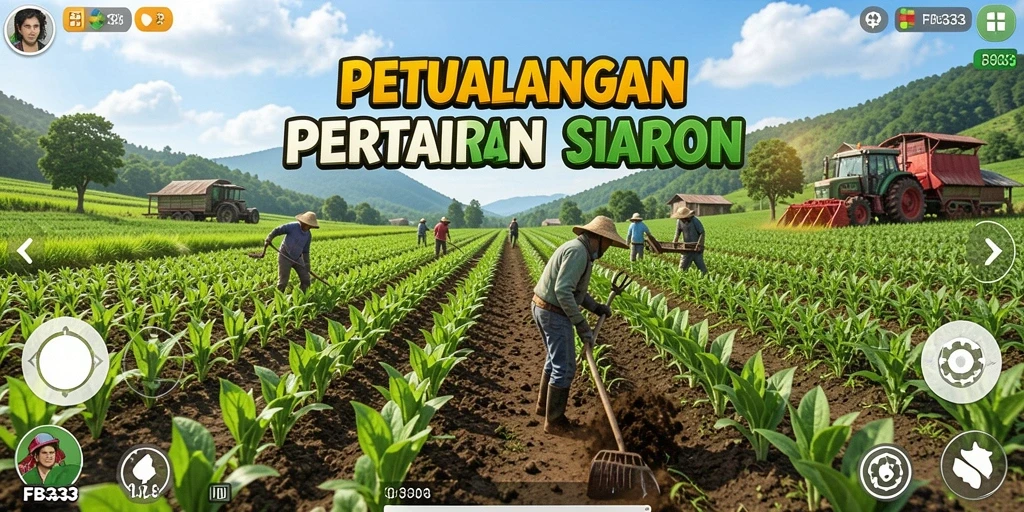 Screenshot utama FB333 menampilkan gameplay pertanian yang seru dan interaktif.