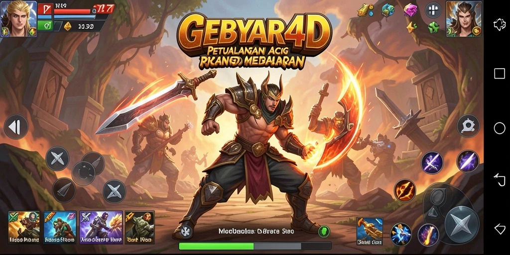 Tampilan menakjubkan dari gameplay GEBYAR4D yang seru.