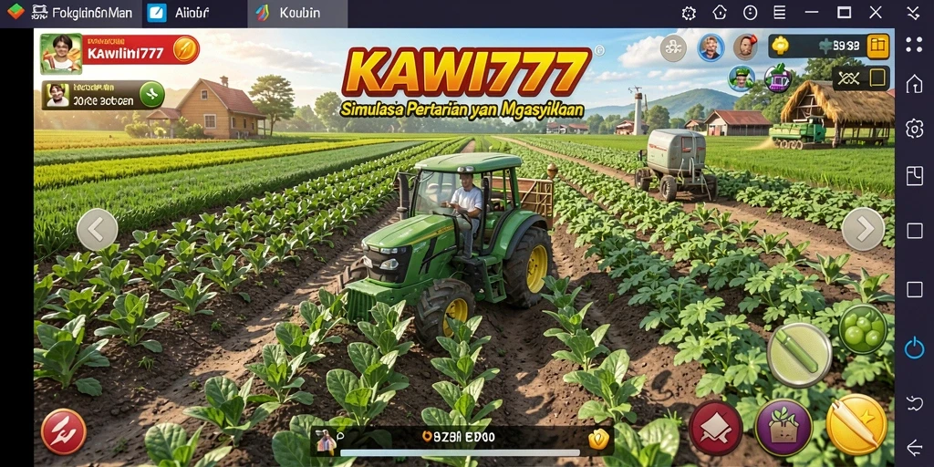 Tampilan gameplay KAWI777 yang seru dan penuh warna.