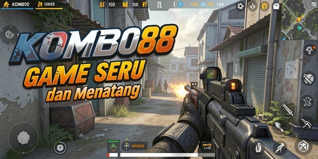 Tampilan gameplay menegangkan dan seru dari KOMBO88.