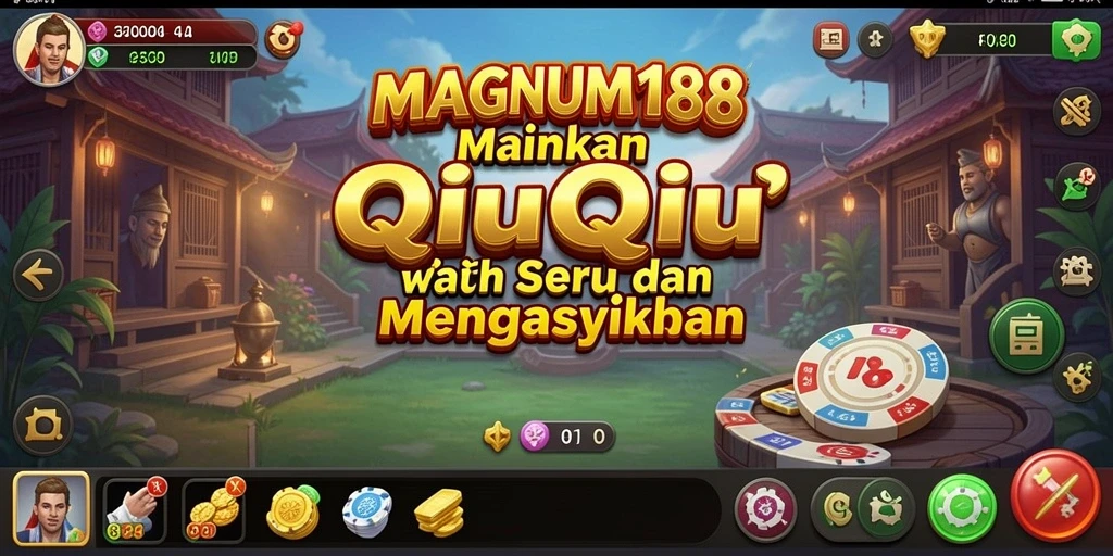 Screenshot gameplay QiuQiu yang seru di MAGNUM188.