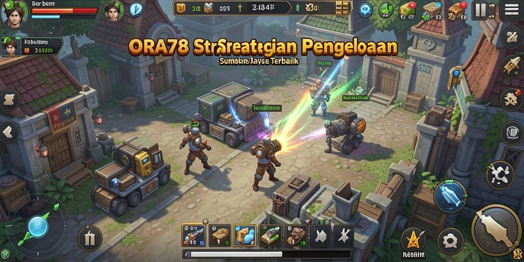 Screenshot gameplay ORA78 yang menunjukkan strategi dan pertempuran epik.