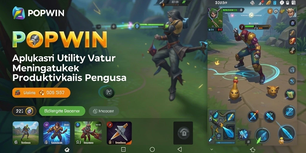 Tampilan antarmuka utama POPWIN yang sederhana dan efisien.