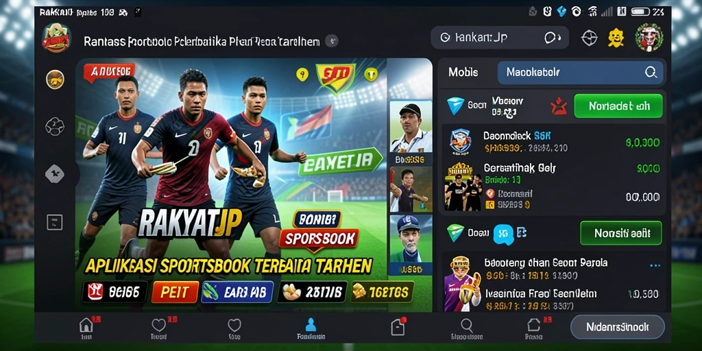 Tangkapan layar utama RAKYATJP menampilkan fitur taruhan langsung yang menarik.