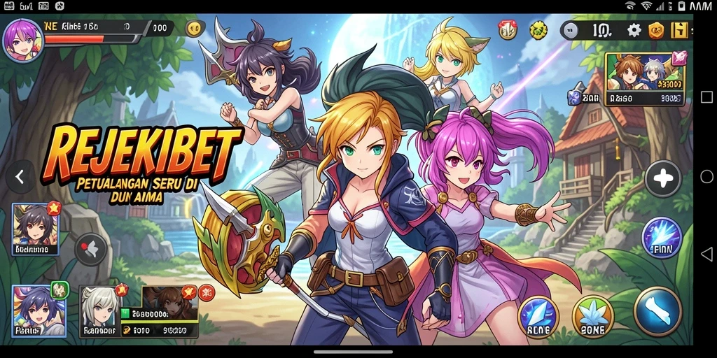 Tampilan gameplay penuh aksi dari REJEKIBET.
