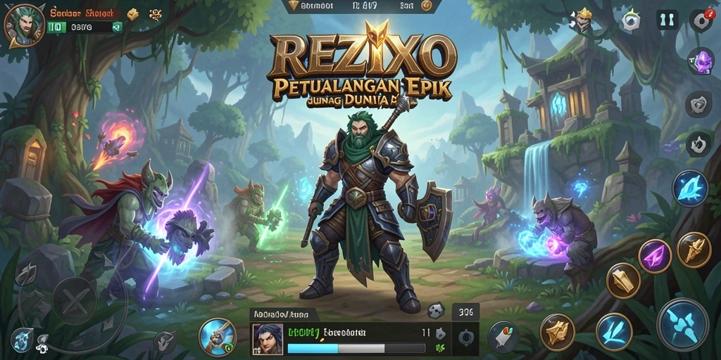Gameplay menarik dari REZIXO dalam dunia RPG yang penuh petualangan.