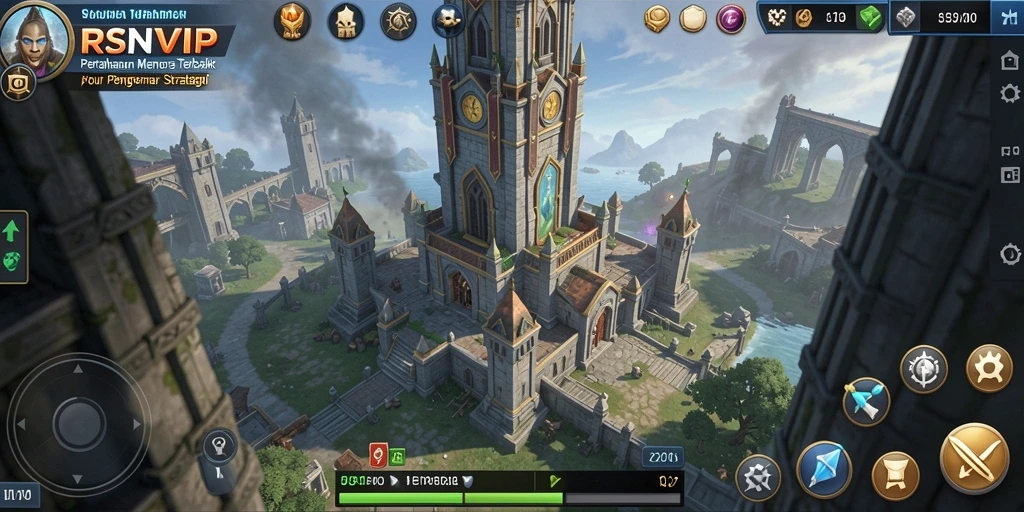 Tampilan gameplay seru dari <strong>RSNVIP</strong> dalam pertempuran Tower Defense.