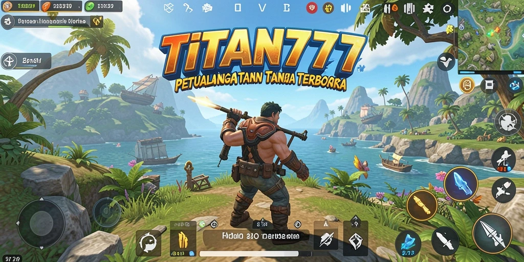 Tampilan gameplay <strong>TITAN777</strong> yang menakjubkan dalam dunia terbuka.