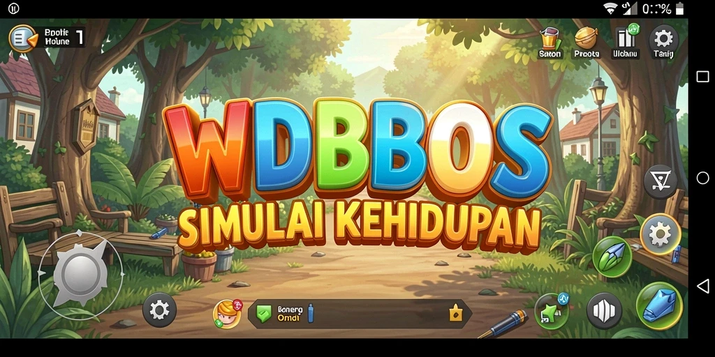 Tampilan gameplay WDBOS dengan karakter dan interaksi.