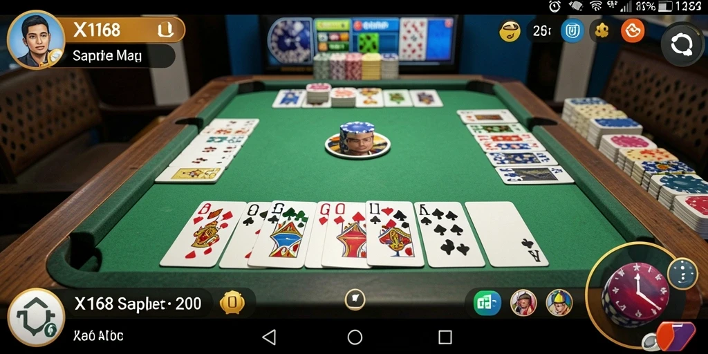 Tampilan menarik dan gameplay seru dari Gaple di X168.